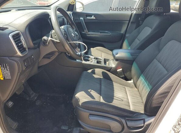 KNDPM3AC1K7585016 2019 KIA SPORTAGE White Widok wnętrza z przodu