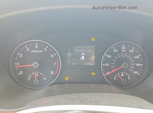 KNDPM3AC1K7585016 2019 KIA SPORTAGE White Widok zestawu wskaźników