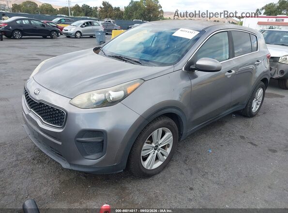KNDPM3AC6H7088486 2017 KIA SPORTAGE Gray Առջևի ձախ երեք քառորդ տեսարան