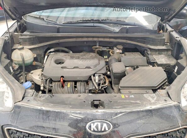 KNDPM3AC7J7316145 2018 KIA SPORTAGE Black Vista del compartimento del motor