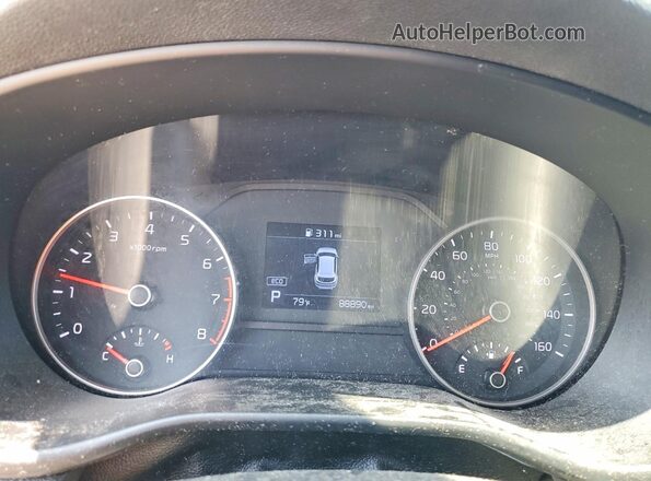 KNDPM3ACXL7628964 2020 KIA SPORTAGE White Вид щитка приладів