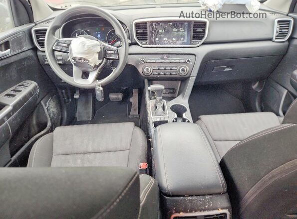 KNDPM3ACXM7918395 2021 KIA SPORTAGELX Blue Dashboard view