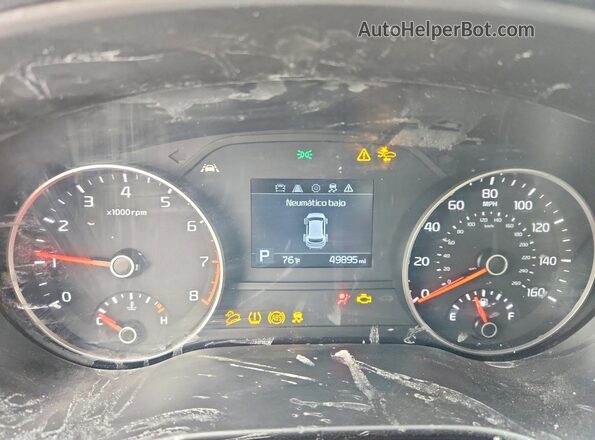 KNDPM3ACXM7918395 2021 KIA SPORTAGELX Blue Instrument cluster view