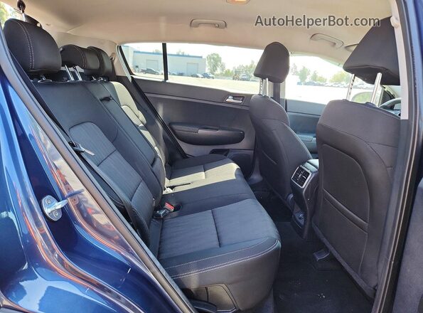 KNDPM3ACXM7918395 2021 KIA SPORTAGELX Blue Rear seats view