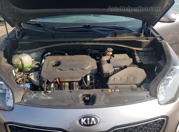 KNDPMCAC0J7400839 2018 KIA SPORTAGE Silver Widok komory silnika
