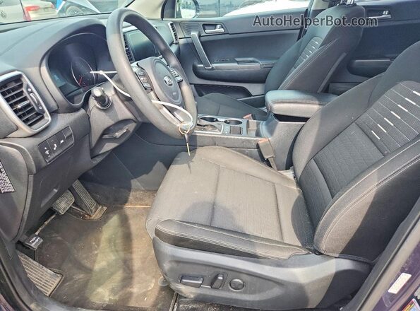 KNDPMCAC0L7766576 2020 KIA SPORTAGE Blue Widok wnętrza z przodu