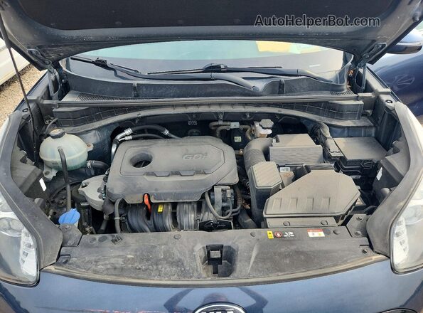 KNDPMCAC0L7766576 2020 KIA SPORTAGE Blue Widok komory silnika