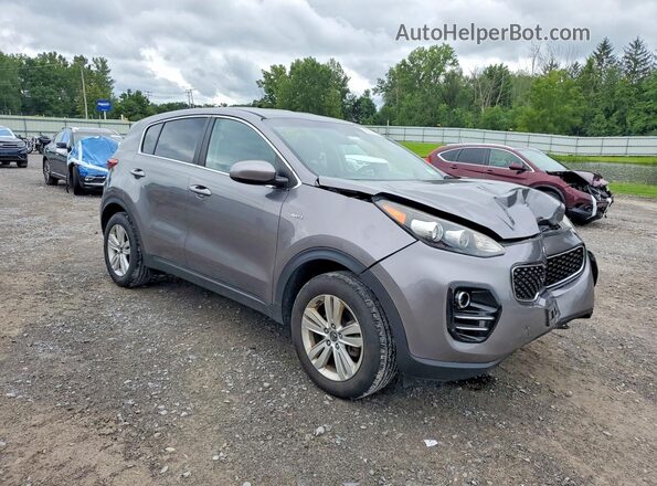 KNDPMCAC1J7419352 2018 KIA SPORTAGE Gray Delantero derecho