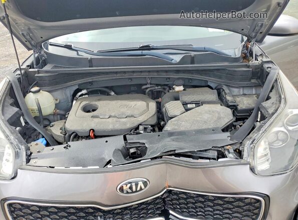 KNDPMCAC1J7419352 2018 KIA SPORTAGE Gray Vista del compartimento del motor