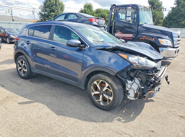 KNDPMCAC1L7709156 2020 KIA SPORTAGE Blue Передня права чверть