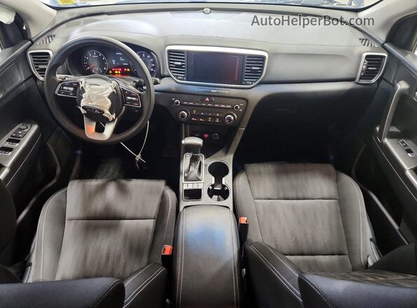 KNDPMCAC1M7866798 2021 KIA SPORTAGE Blue წინა პანელის ხედი
