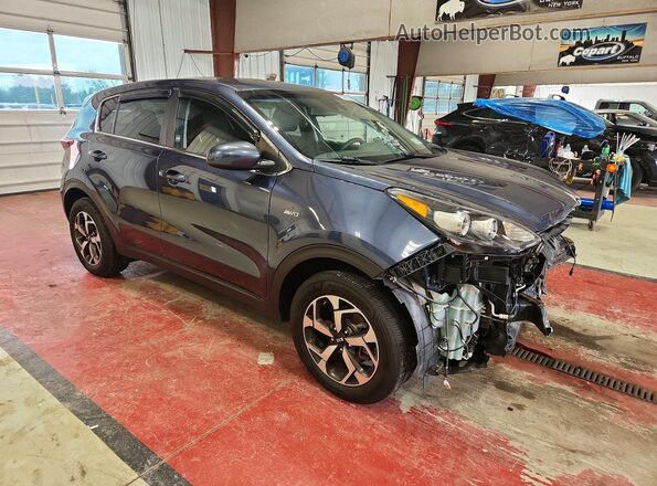 KNDPMCAC1M7866798 2021 KIA SPORTAGE Blue წინა მარჯვენა