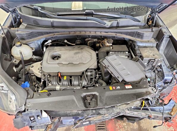 KNDPMCAC1M7866798 2021 KIA SPORTAGE Blue ძრავის განყოფილების ხედი