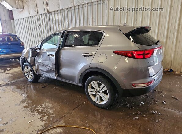 KNDPMCAC4J7383818 2018 KIA SPORTAGE Gray Trasero izquierdo