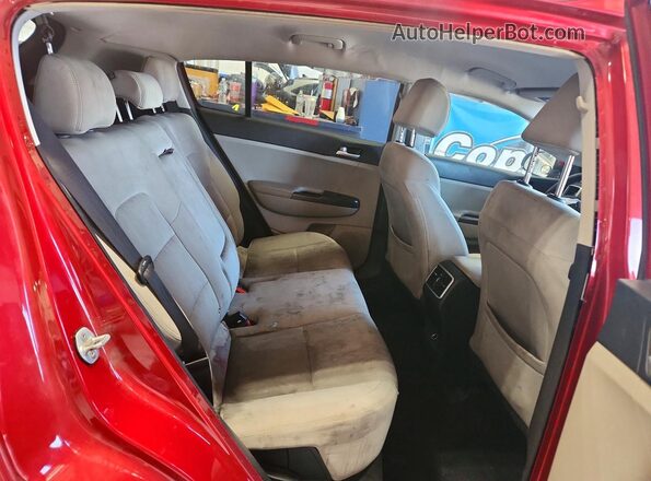 KNDPMCAC4L7790931 2020 KIA SPORTAGE Red უკანა სალონის ხედი
