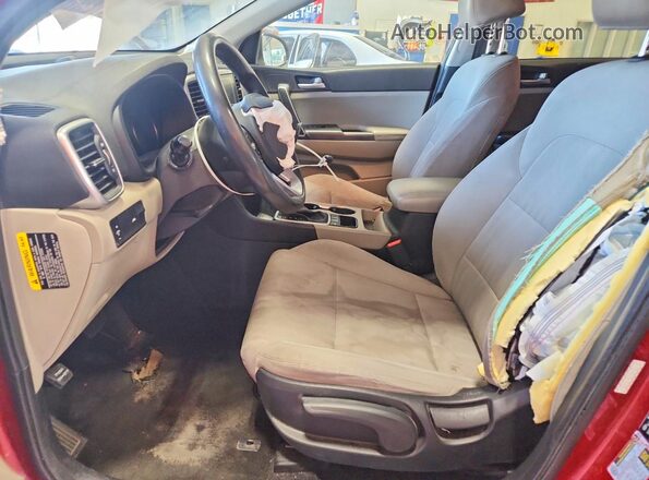 KNDPMCAC4L7790931 2020 KIA SPORTAGE Red წინა სალონის ხედი