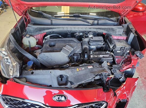 KNDPMCAC4L7790931 2020 KIA SPORTAGE Red ძრავის განყოფილების ხედი