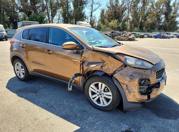 KNDPMCAC5H7154090 2017 KIA SPORTAGE Orange Передня права чверть