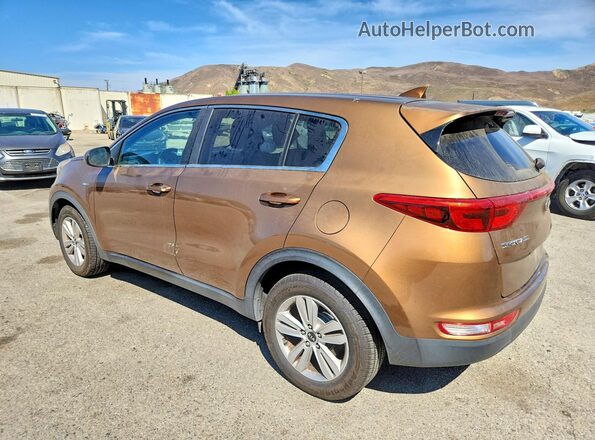 KNDPMCAC5H7154090 2017 KIA SPORTAGE Orange Задня ліва чверть