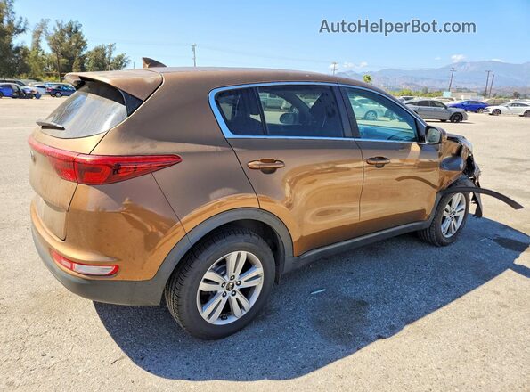 KNDPMCAC5H7154090 2017 KIA SPORTAGE Orange Задня права чверть