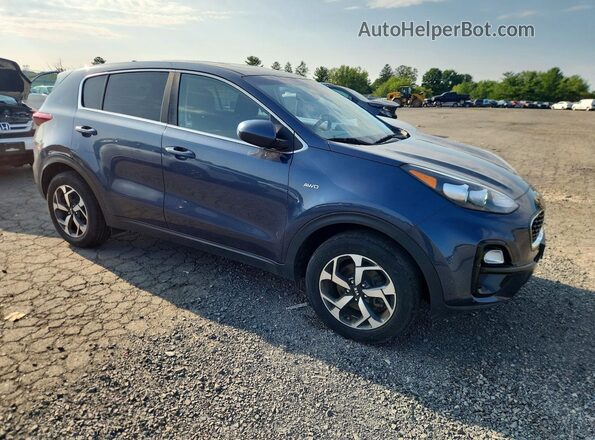 KNDPMCAC6M7865159 2021 KIA SPORTAGE Blue Передня права чверть
