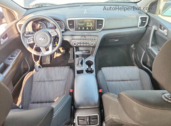 KNDPMCAC6M7865159 2021 KIA SPORTAGE Blue Вид панелі приладів