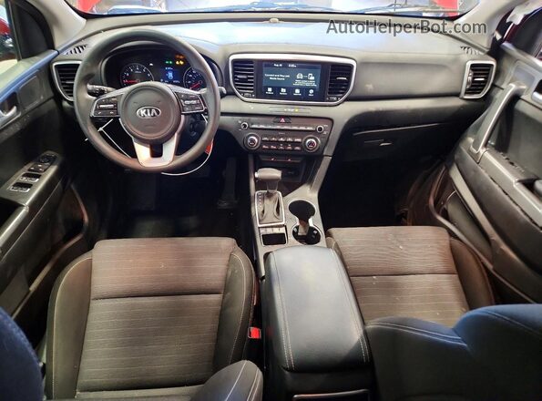 KNDPMCAC8L7753378 2020 KIA SPORTAGE Red Vista del salpicadero