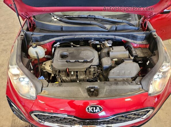 KNDPMCAC8L7753378 2020 KIA SPORTAGE Red Vista del compartimento del motor