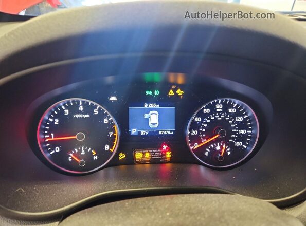 KNDPMCAC8L7753378 2020 KIA SPORTAGE Red Vista del cuadro de instrumentos