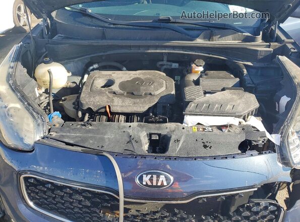 KNDPMCAC9K7598483 2019 KIA SPORTAGE Blue Vista del compartimento del motor