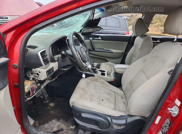 KNDPMCACXL7726196 2020 KIA SPORTAGE Red Вид салону спереду