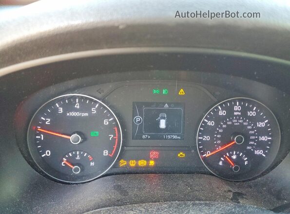 KNDPN3ACXH7178804 2017 KIA SPORTAGE Красный Вид щитка приборов