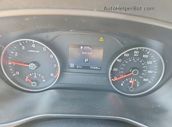 KNDPNCAC1L7697510 2020 KIA SPORTAGE Gray Вид щитка приладів