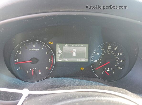 KNDPRCA67J7380794 2018 KIA SPORTAGE Black Вид щитка приладів