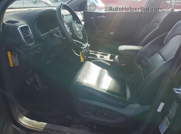 KNDPRCA67J7380794 2018 KIA SPORTAGE Black Вид салону спереду