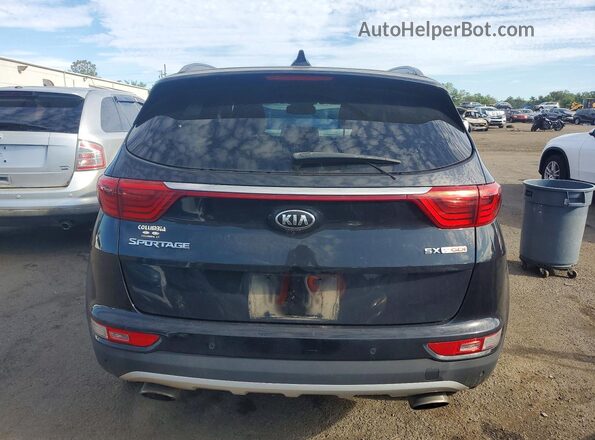 KNDPRCA67J7380794 2018 KIA SPORTAGE Black Вид ззаду