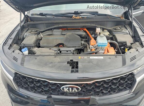 KNDRG4LG2M5033688 2021 KIA SORENTO Black Engine compartment view
