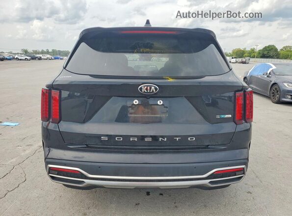 KNDRG4LG2M5033688 2021 KIA SORENTO Black Rear view