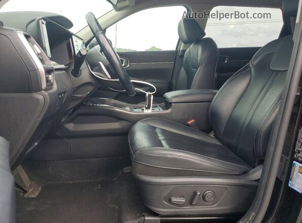 KNDRG4LG2M5033688 2021 KIA SORENTO Black Front interior view