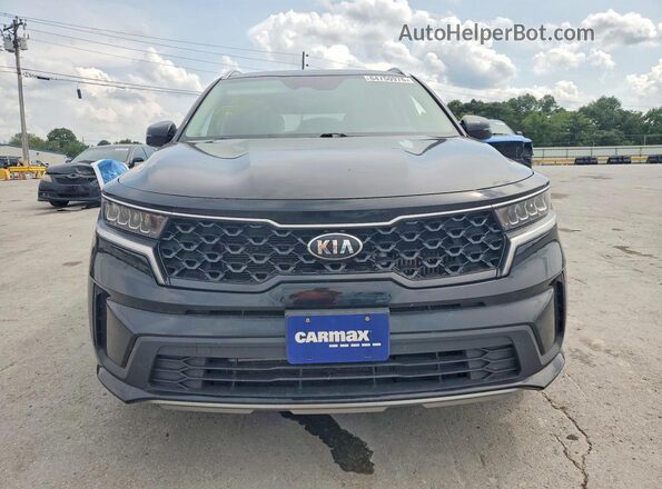 KNDRG4LG2M5033688 2021 KIA SORENTO Black Front view