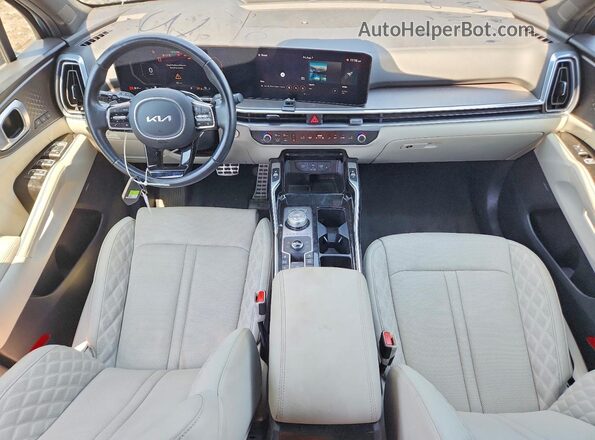 KNDRMDJH1S5392810 2025 KIA SORENTO Blue Dashboard view