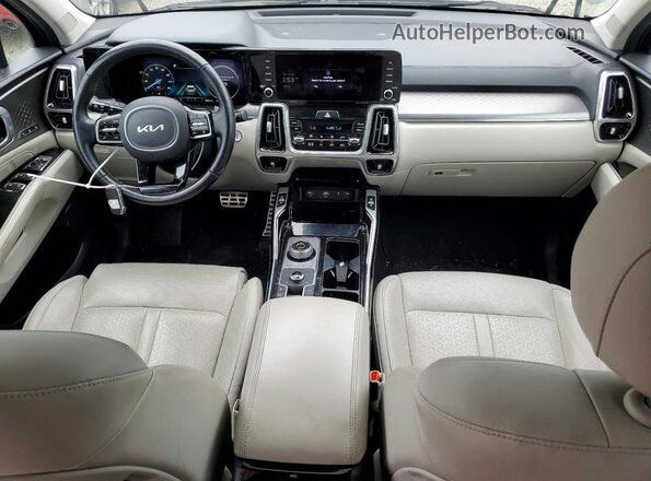 KNDRMDLG7P5136408 2023 KIA SORENTO Black Vista del salpicadero