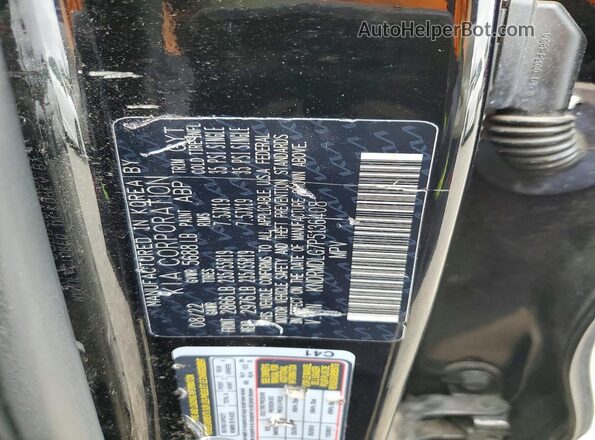 KNDRMDLG7P5136408 2023 KIA SORENTO Black Vista de la etiqueta del VIN