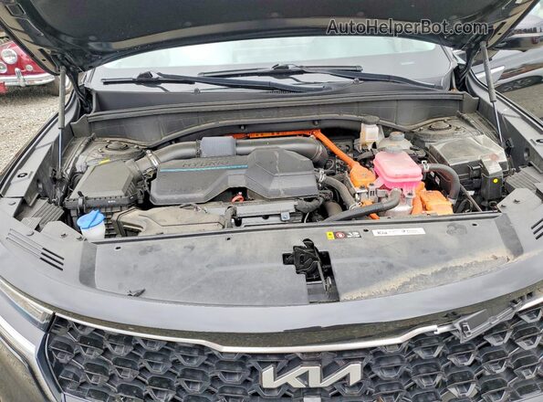 KNDRMDLG7P5136408 2023 KIA SORENTO Black Vista del compartimento del motor