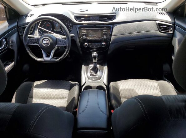 KNMAT2MT1HP581071 2017 NISSAN ROGUE Silver Առջևի վահանակի տեսք