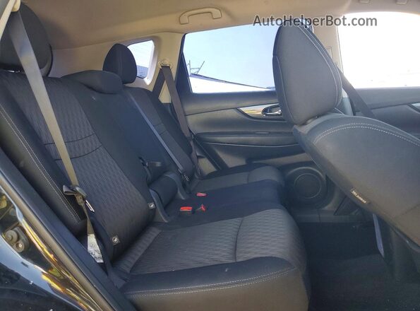 KNMAT2MT1JP601597 2018 NISSAN ROGUE Black Vista de los asientos traseros