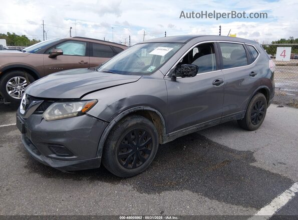 KNMAT2MT2GP700731 2016 NISSAN ROGUE Gray Front left