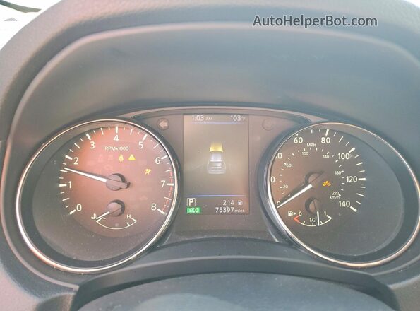 KNMAT2MT2LP522524 2020 NISSAN ROGUE Серебряный Вид щитка приборов