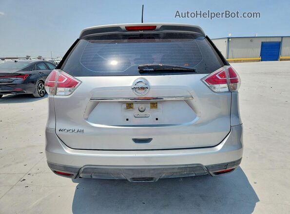 KNMAT2MT3GP671272 2016 NISSAN ROGUE Silver უკანა ხედი