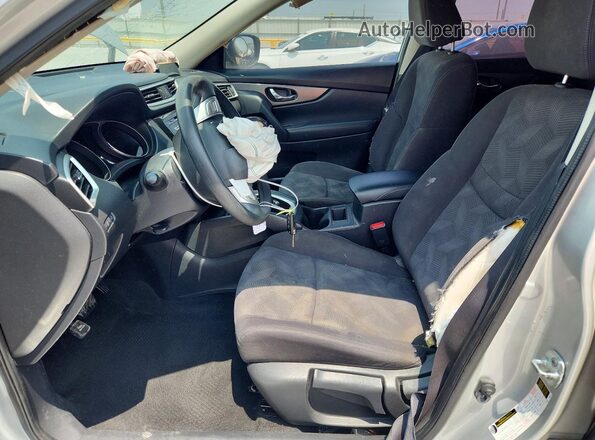 KNMAT2MT3GP671272 2016 NISSAN ROGUE Silver წინა სალონის ხედი